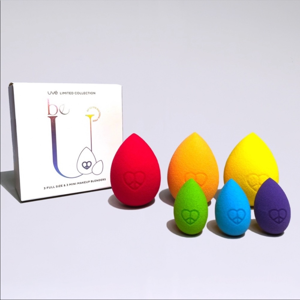 Uve Beauty Limited Edition 3 full-size & 3 mini blender set NEW
